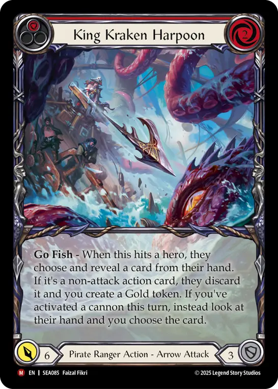 King Kraken Harpoon (Red)