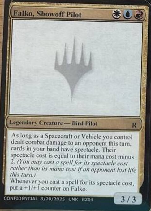 Falko, Showoff Pilot