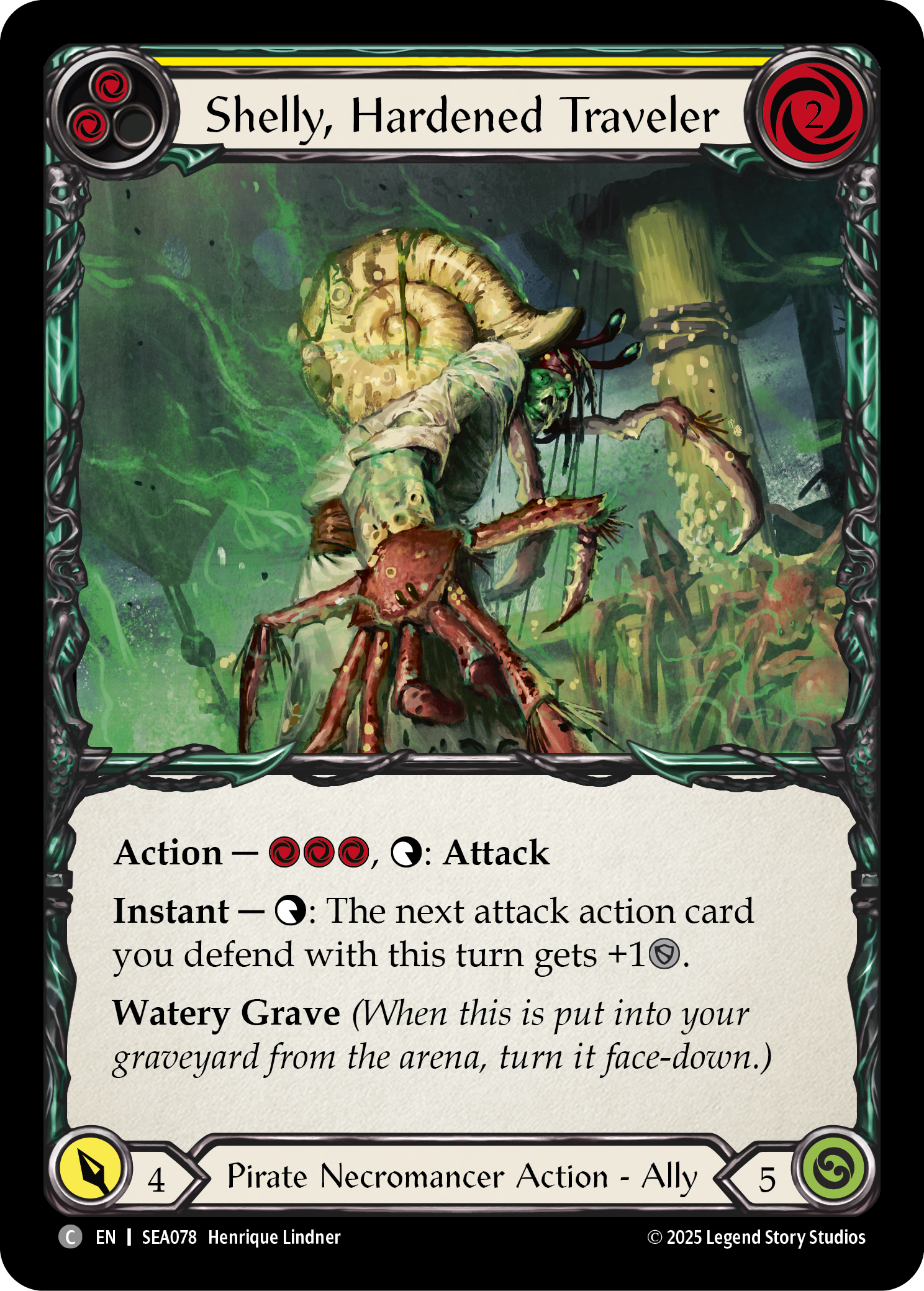 Shelly, Hardened Traveler (Yellow)
