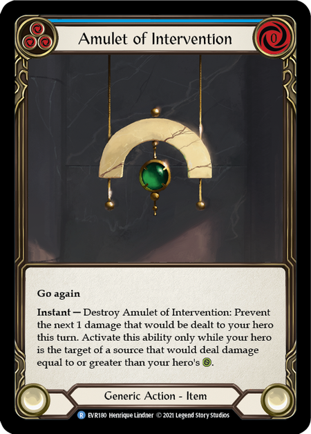 Amulet of Intervention (Blue)