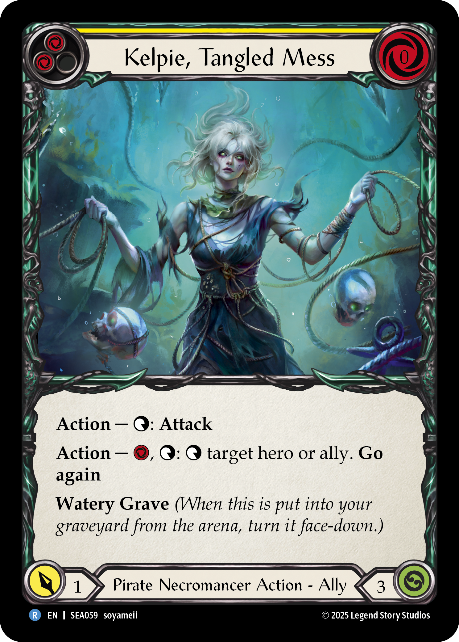 Kelpie, Tangled Mess (Yellow)