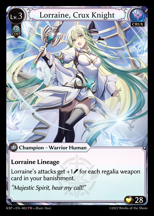 Lorraine, Crux Knight