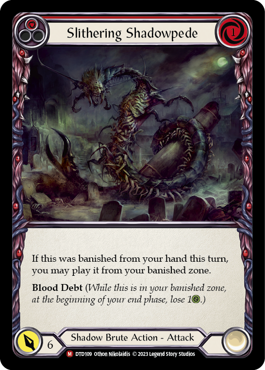 Slithering Shadowpede (Red)