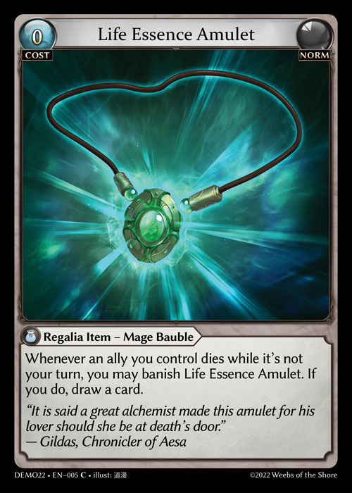 Life Essence Amulet