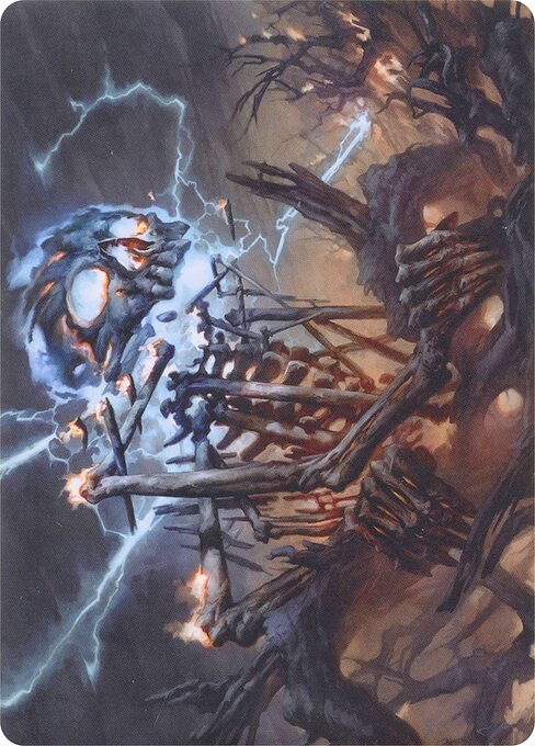 Lightning Skelemental Art Card