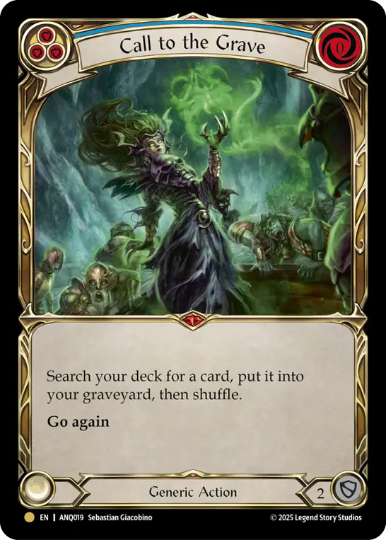 Call to the Grave (Blue)