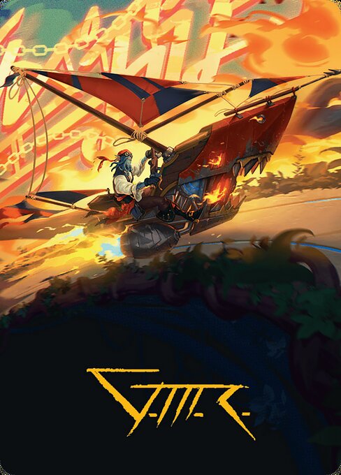 Boosted Sloop Art Card