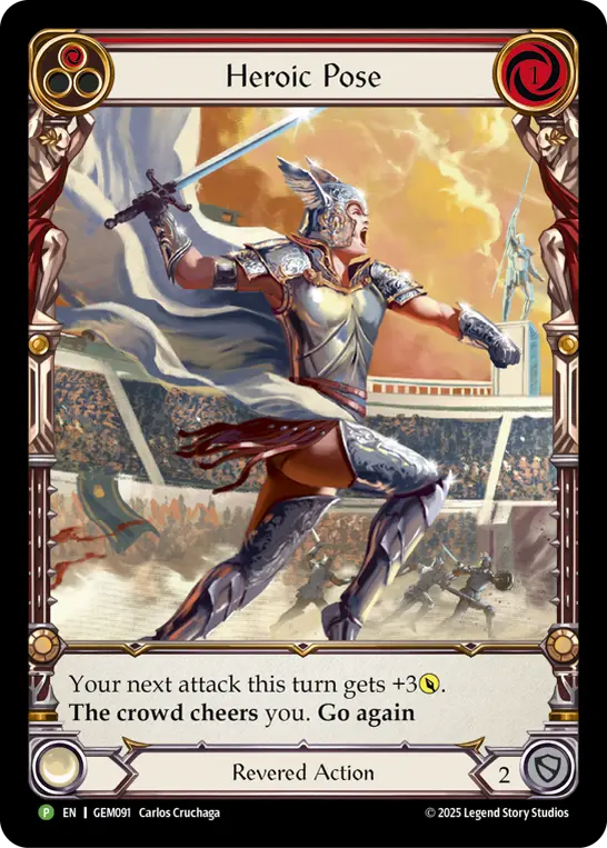 Heroic Pose (Red)