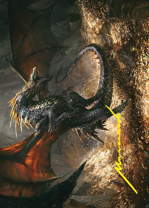 Cavern-Hoard Dragon Art Card