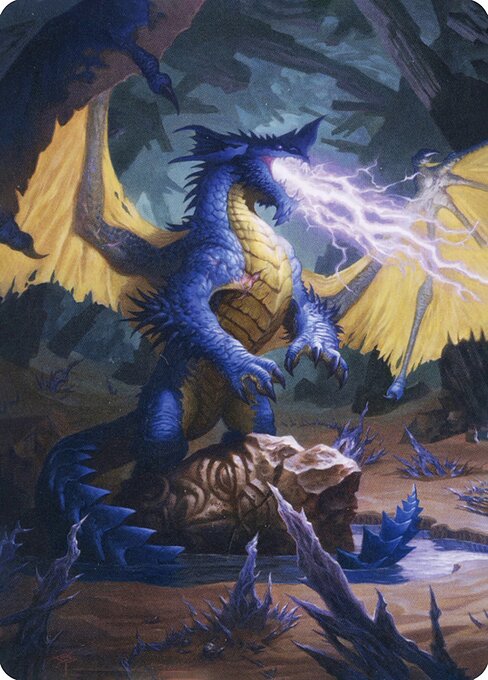 Blue Dragon Art Card