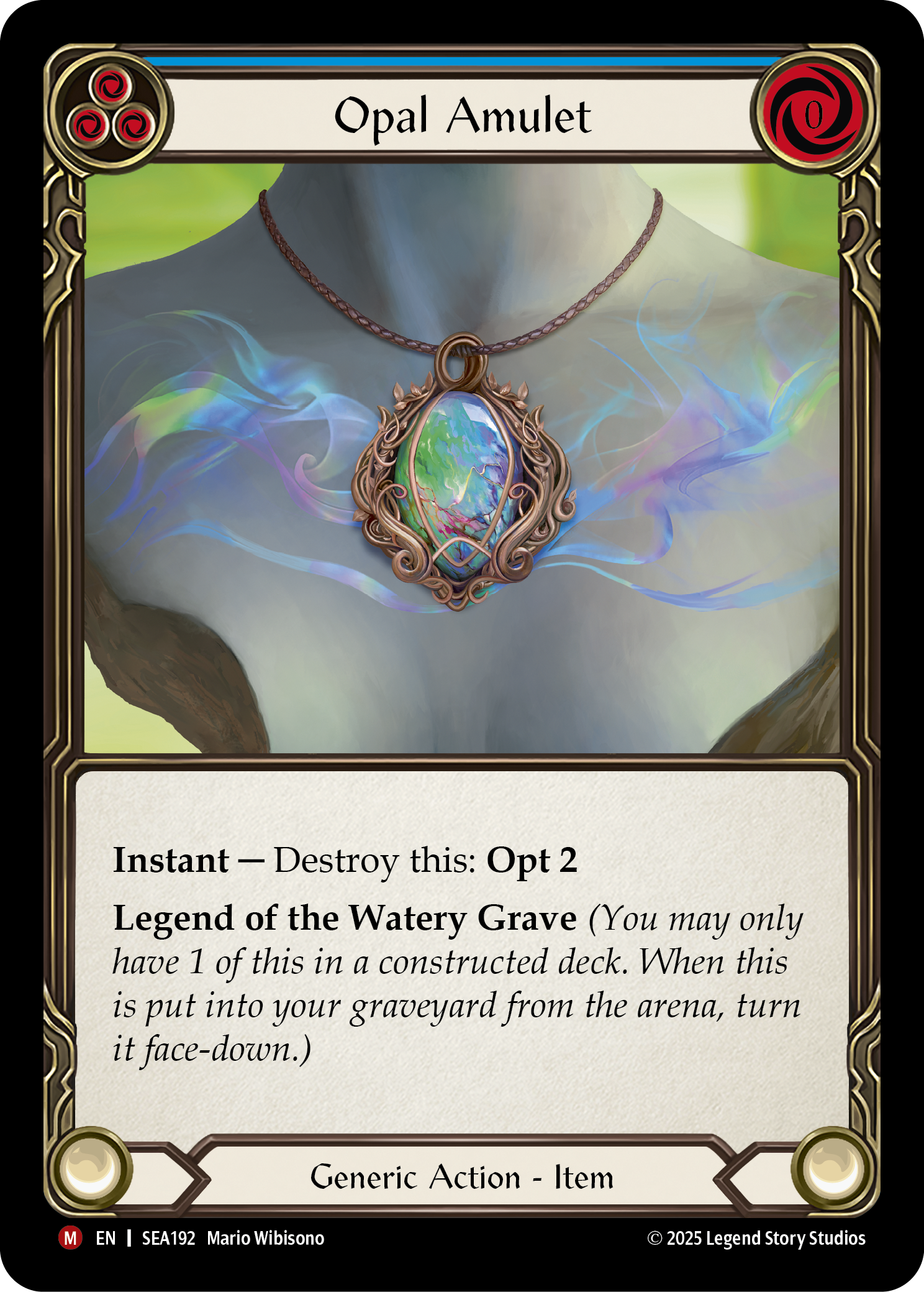 Opal Amulet (Blue)