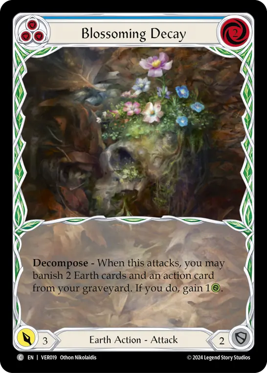 Blossoming Decay (Blue)
