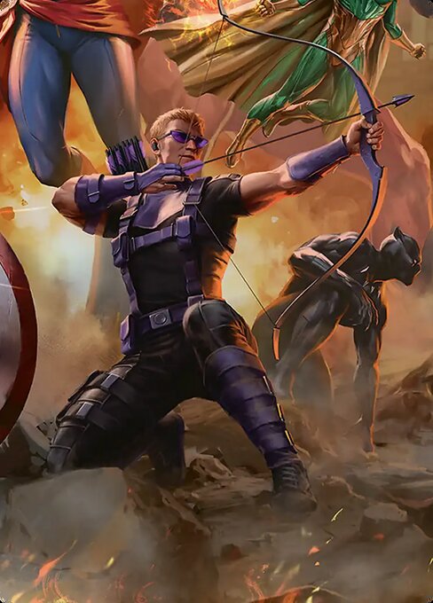 Hawkeye, Trick Shot Art Card