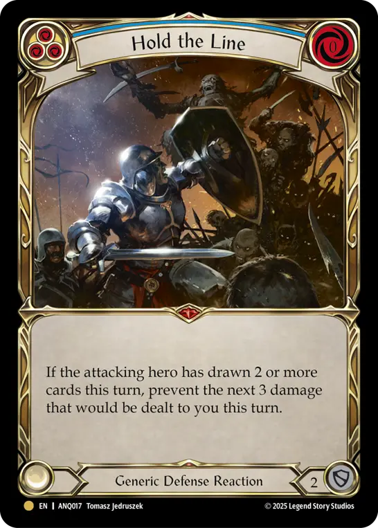 Hold the Line (Blue)