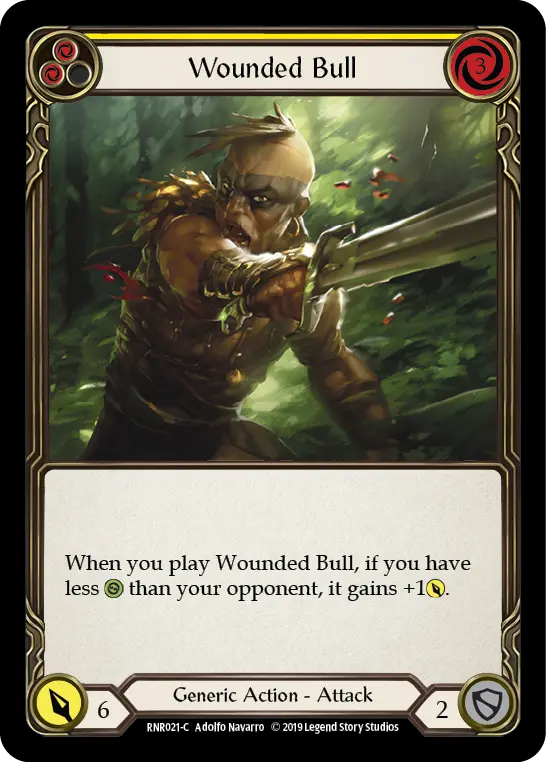 Wounded Bull (Yellow)
