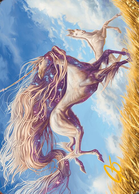 Nyxborn Unicorn Art Card
