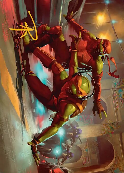 Raph & Mikey, Troublemakers Art Card
