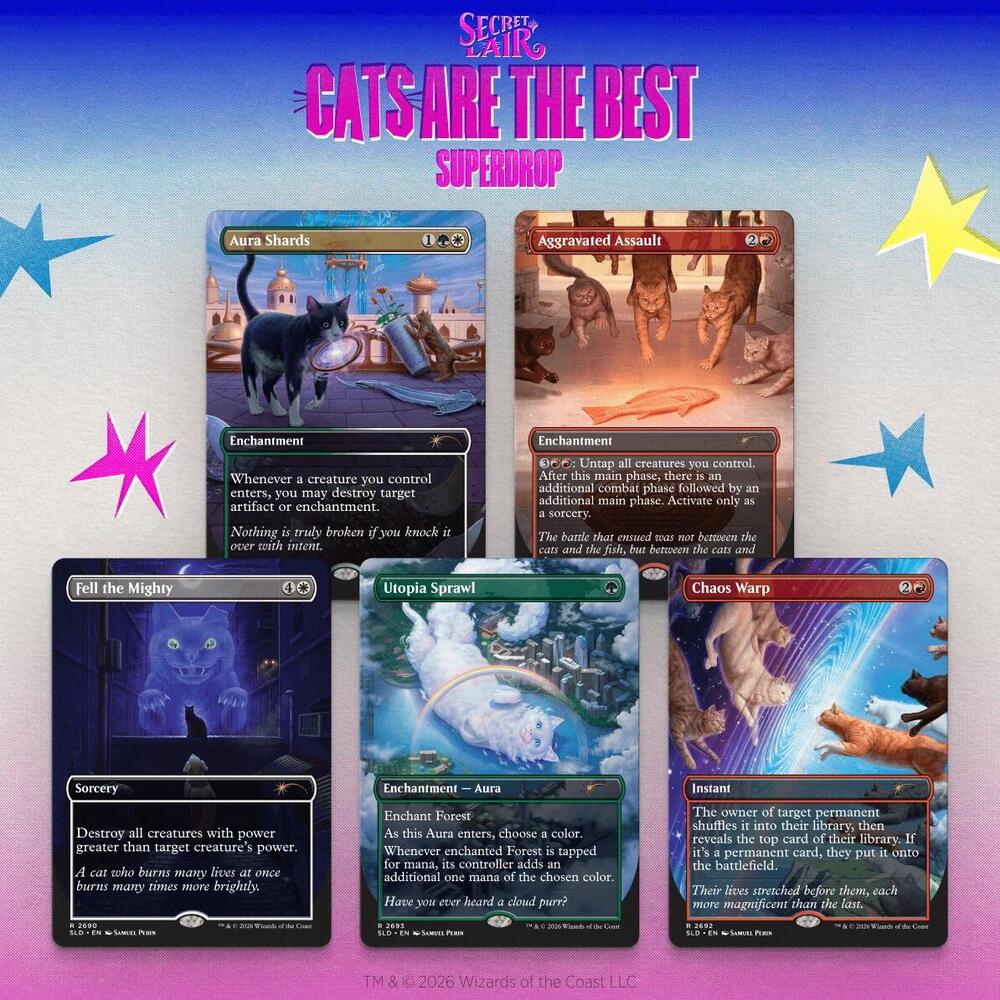 Secret Lair Drop Cats of Chaos