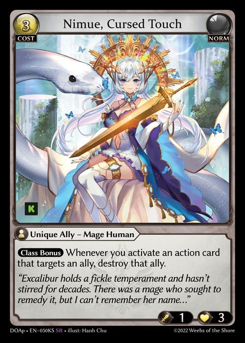 Nimue, Cursed Touch