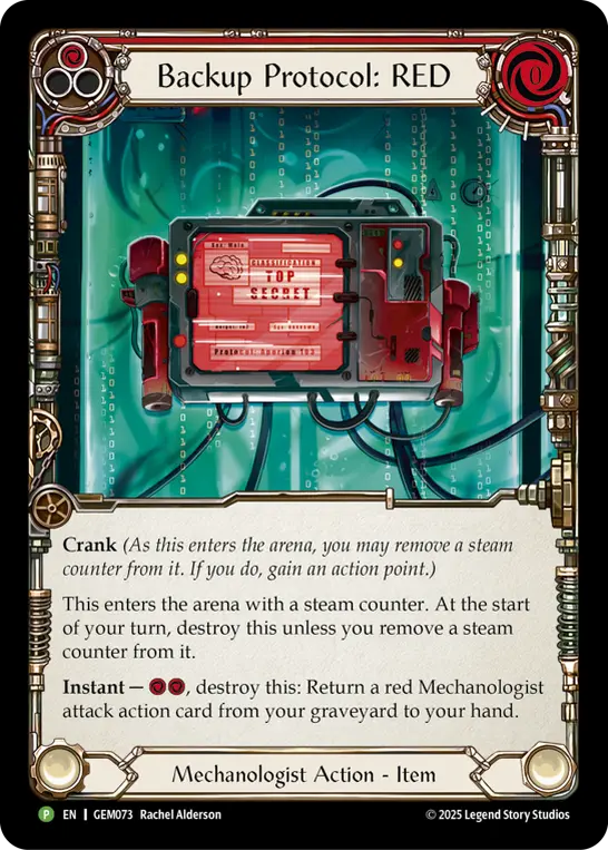 Backup Protocol: RED (Red)