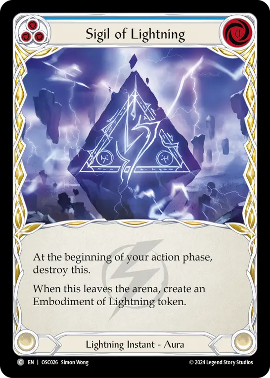 Sigil of Lightning (Blue)