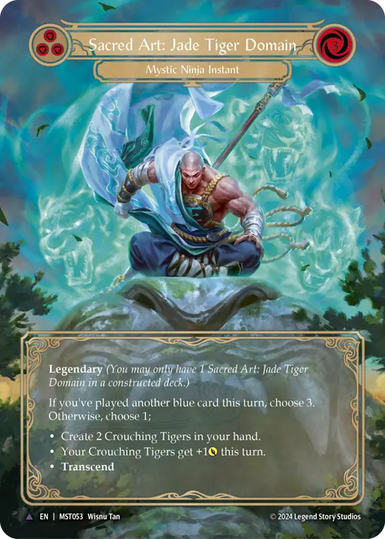 Sacred Art: Jade Tiger Domain (Blue)