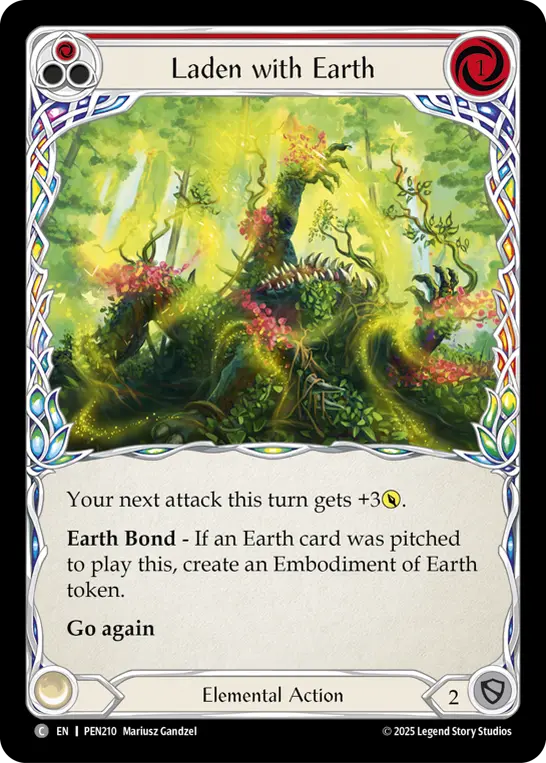 Laden with Earth (Red)