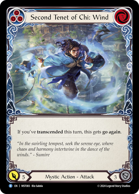 Second Tenet of Chi: Wind (Blue)