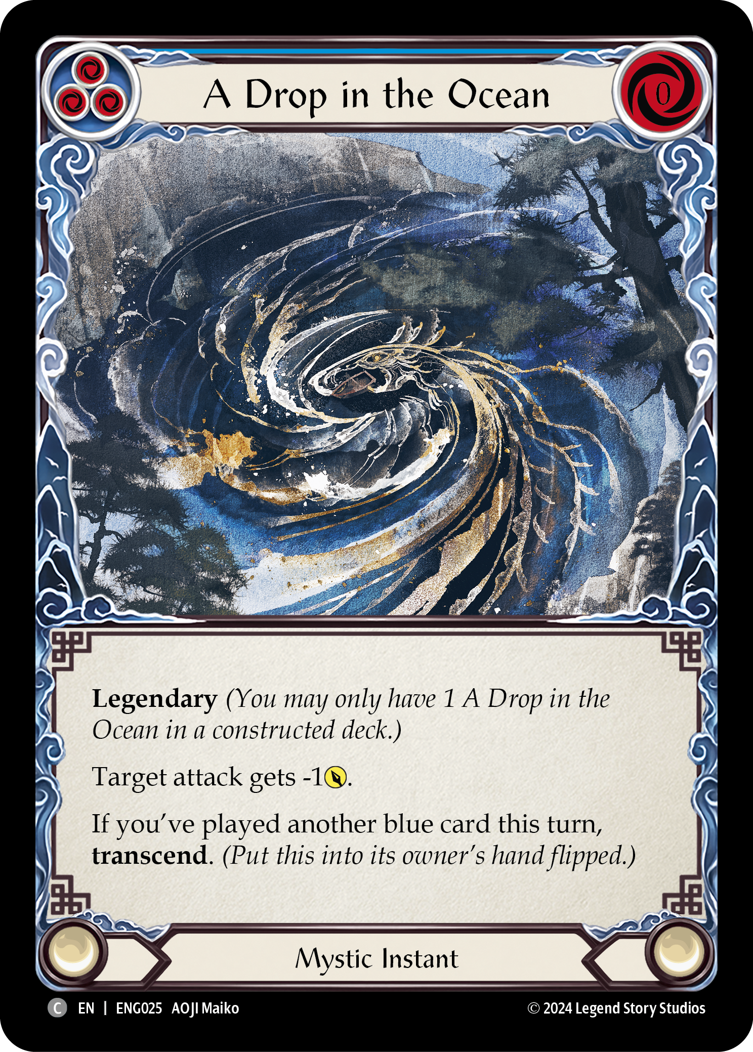 A Drop in the Ocean (Blue)