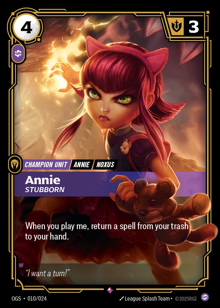 Annie, Stubborn