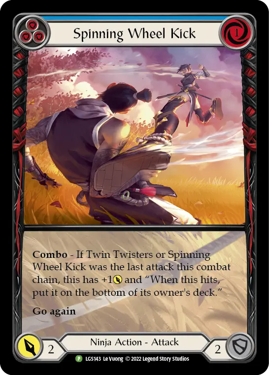 Spinning Wheel Kick (Blue)