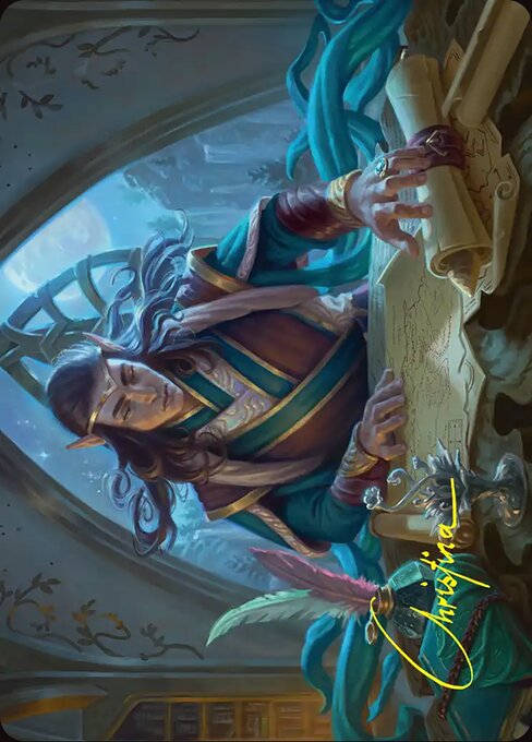 Elrond, Moon-Reader Art Card