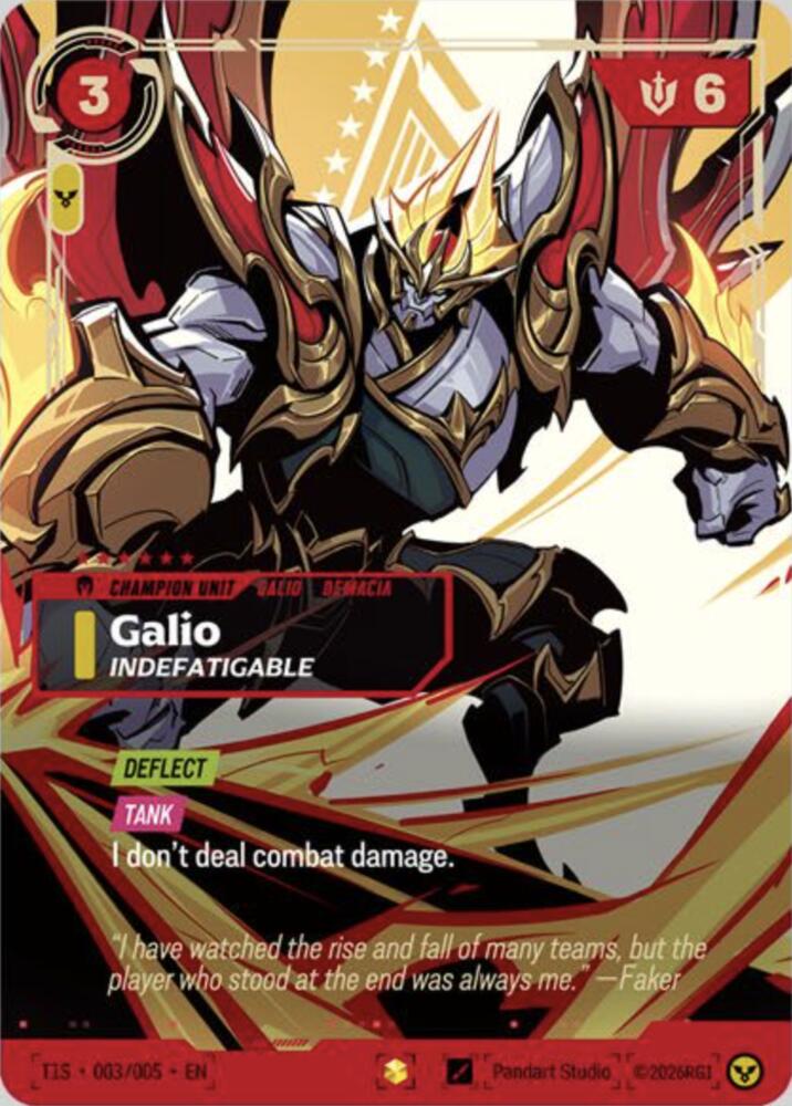 Galio, Indefatigable