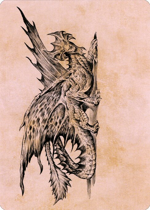 Ancient Brass Dragon Art Card