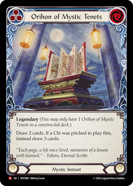 Orihon of Mystic Tenets (Blue)