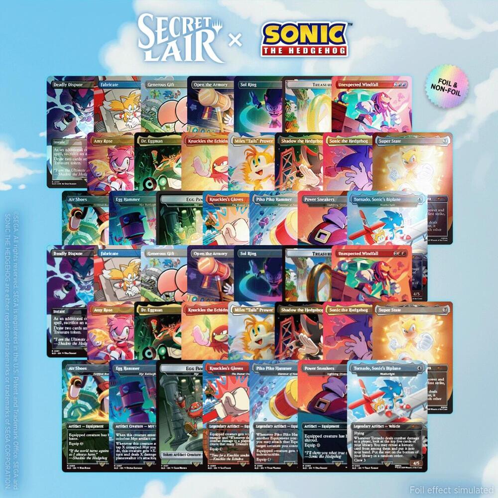 Secret Lair Bundle Secret Lair x Sonic the Hedgehog Superdrop Sonic 100pct Complete Bundle