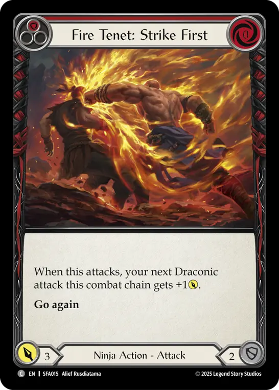 Fire Tenet: Strike First (Red)