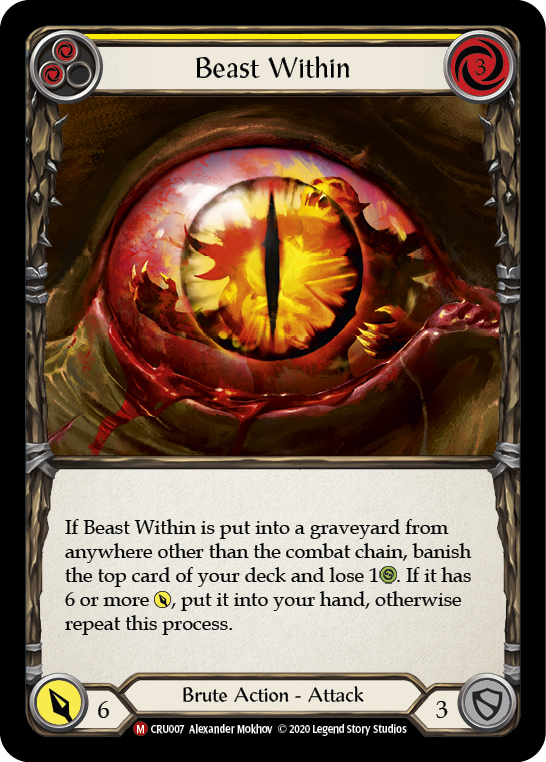 Beast Within (Yellow)