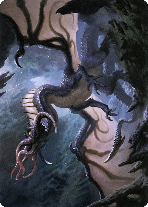 Brainstealer Dragon Art Card