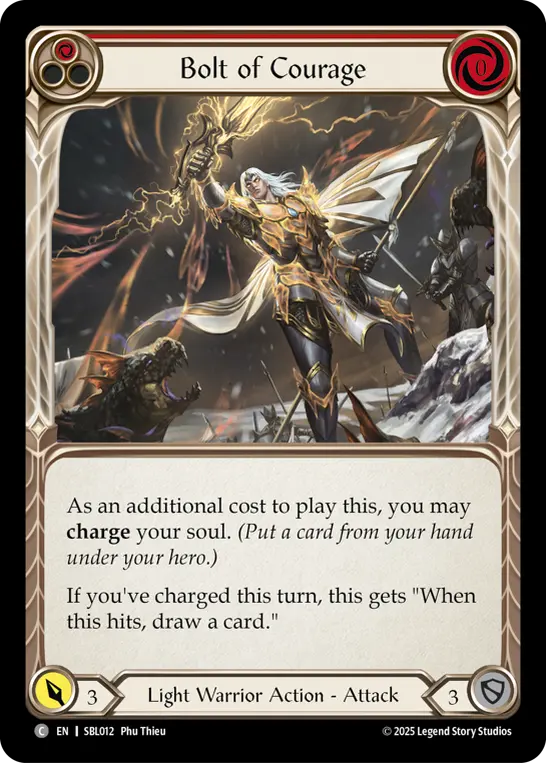 Bolt of Courage (Red)
