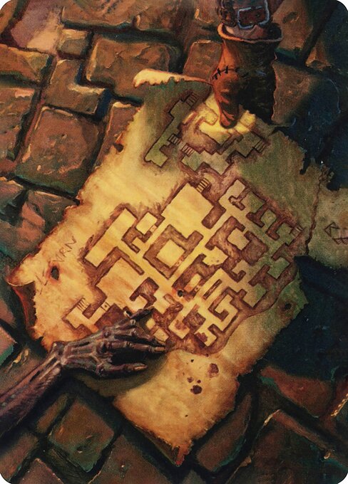 Dungeon Map Art Card