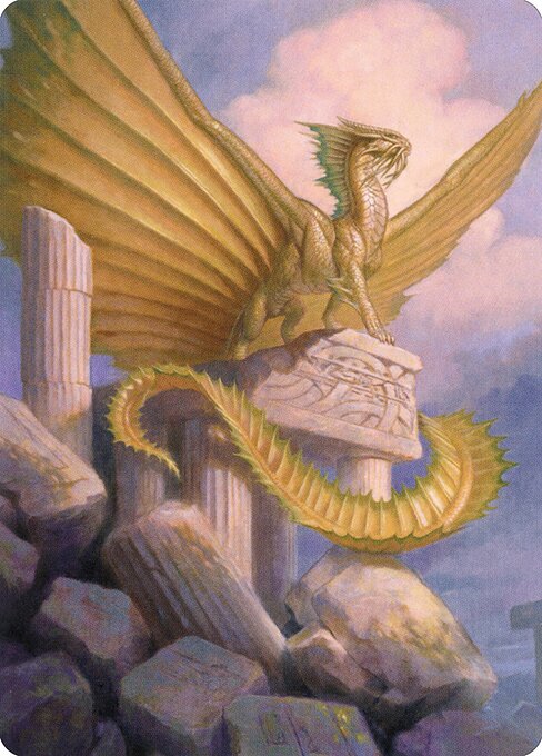 Ancient Gold Dragon Art Card