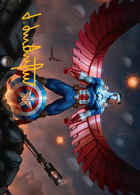 Captain America, Wings of Freedom Art Card