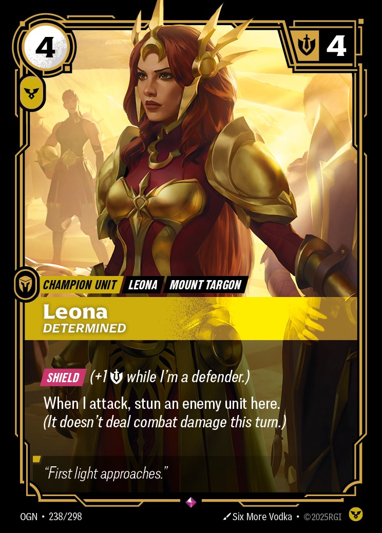 Leona, Determined