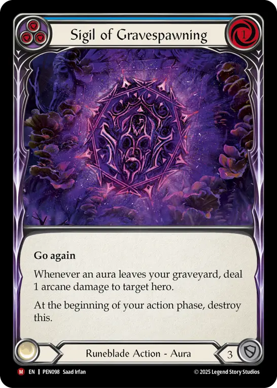 Sigil of Gravespawning (Blue)