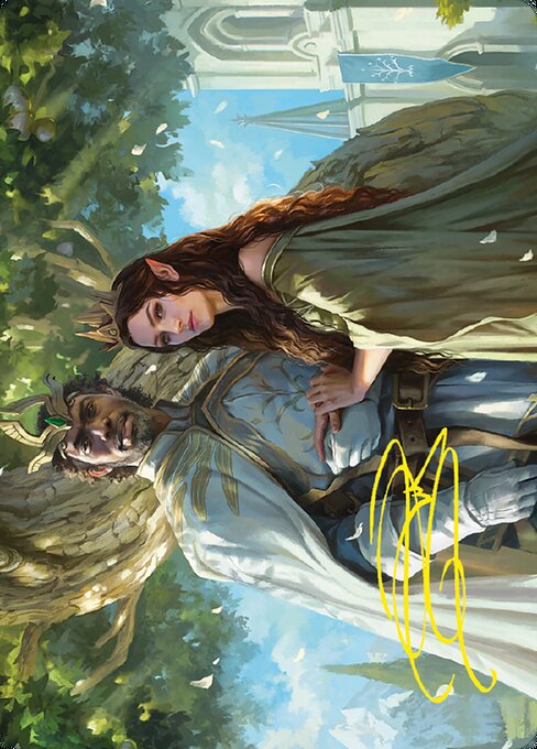 Aragorn and Arwen, Wed Art Card