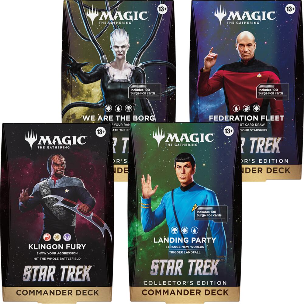 Star Trek Commander Deck Collectors Edition Set of 4