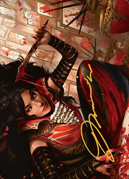 Blood Artist Art Card
