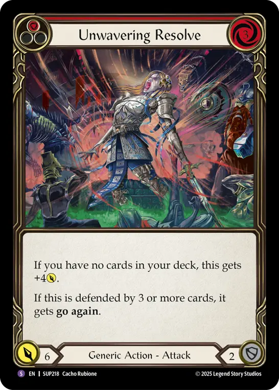 Unwavering Resolve (Red)