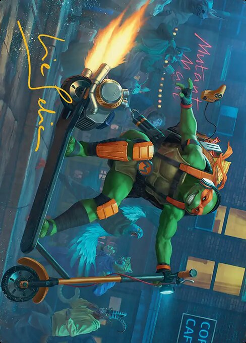 Michelangelo, On the Scene Art Card